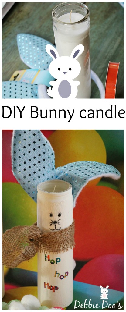 diy dollar tree bunny candle