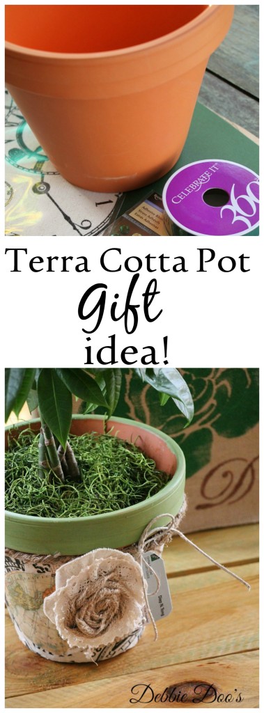 Terra cotta pot retirement gift idea