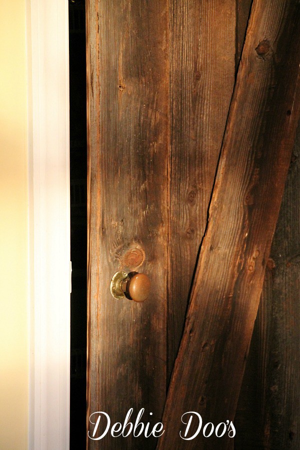 old brass door knob