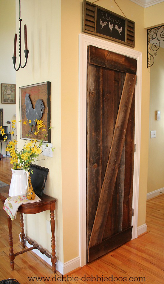 tobacco barnwood pantry door