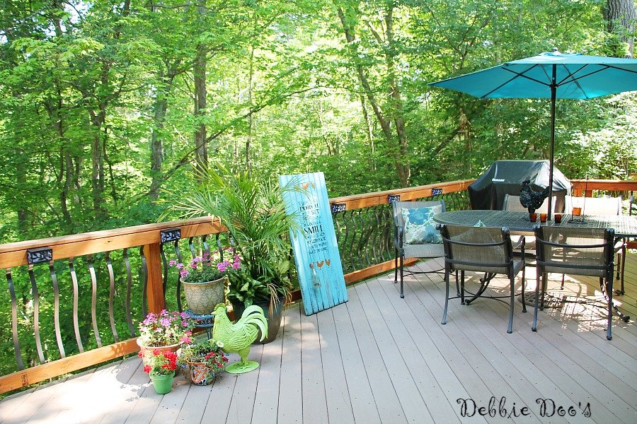 outdoor deck and garden