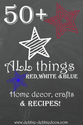 50+all things red white and blue