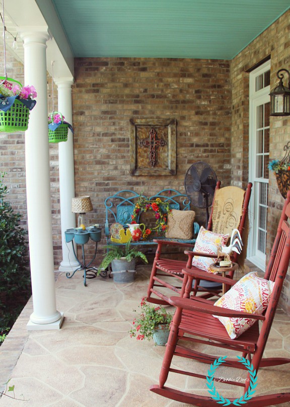 Front porch decor with dollar tree ideas