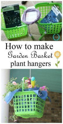 How to make garden basket plant hangers