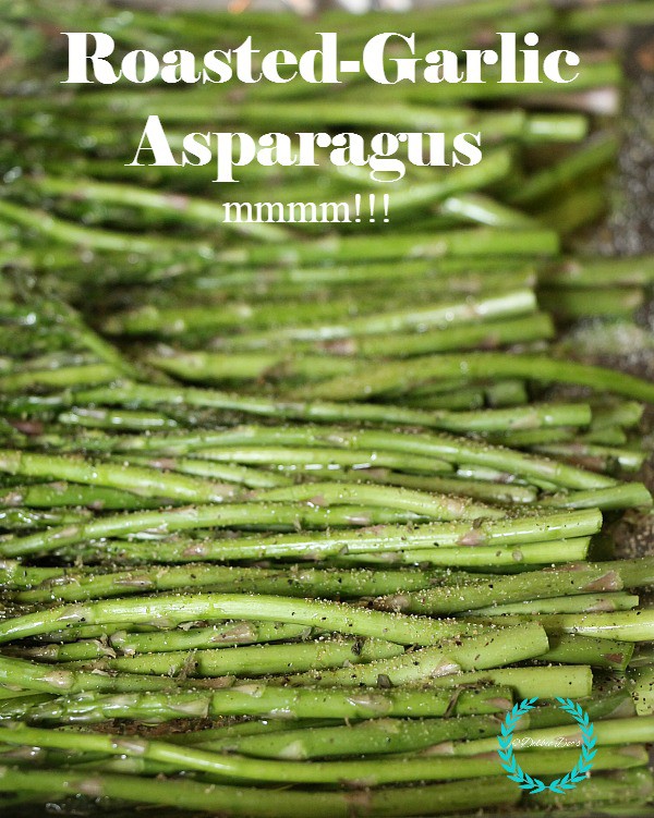 Roasted-garlic asparagus