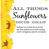 All things sunflowers home decor and craft ideas