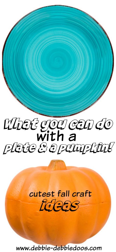 what you can do with a plate and pumpkin