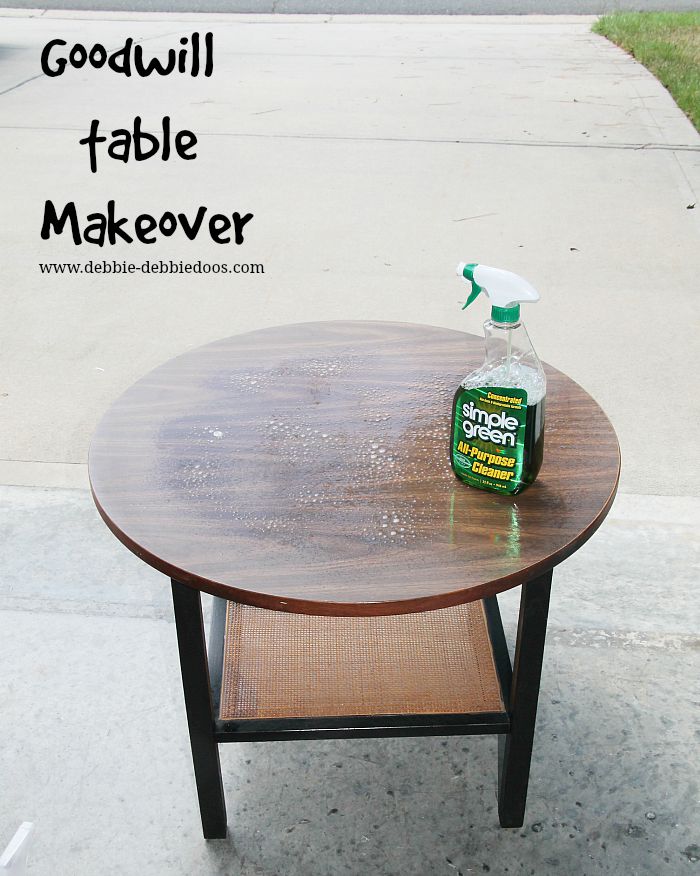Goodwill table makeover