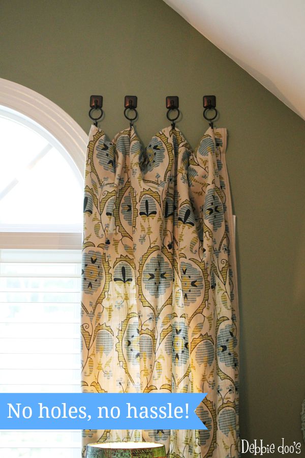 No holes, no hassle. How to hang curtains the simple way