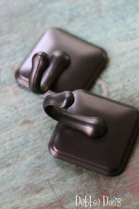 bronze towel hooks used for curtains