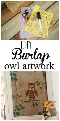 how to make your own burlap owl art work on a budget