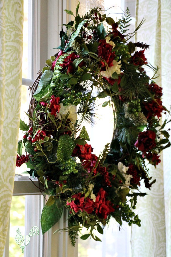 Festive Holiday Christmas wreath