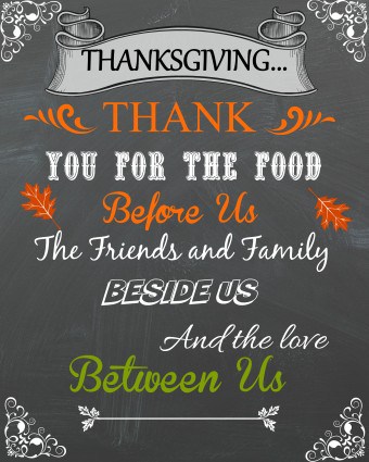 Thanksgiving printable