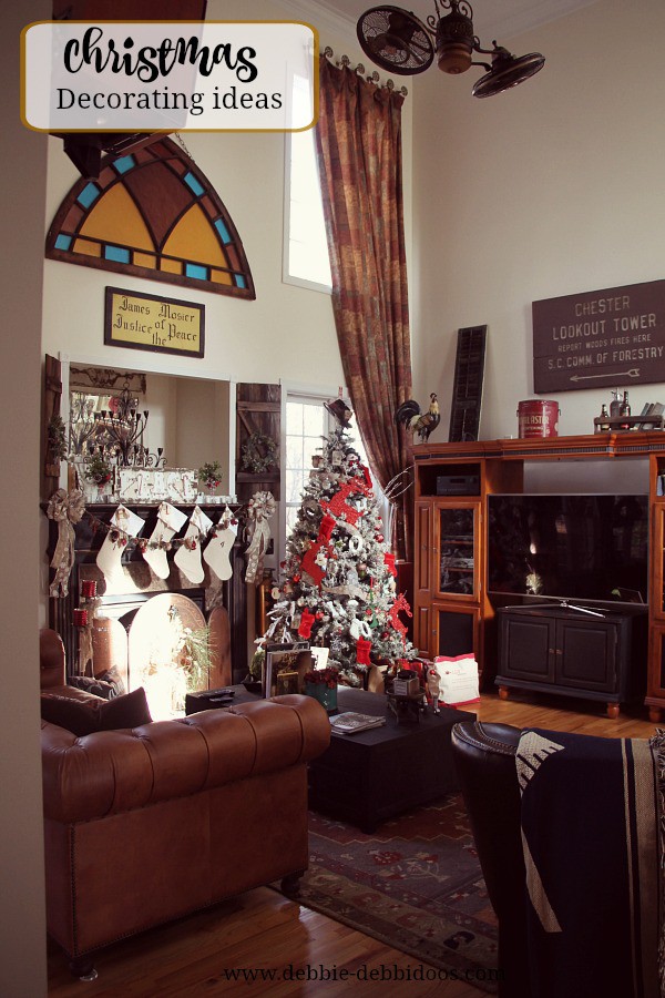 Christmas in the family room decorating ideas