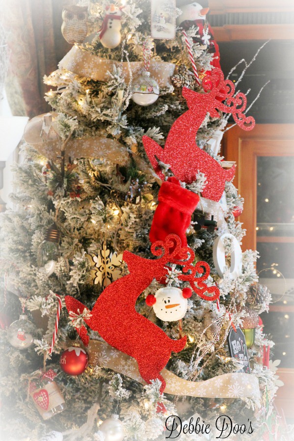 Dollar tree reindeer for the Christmas tree