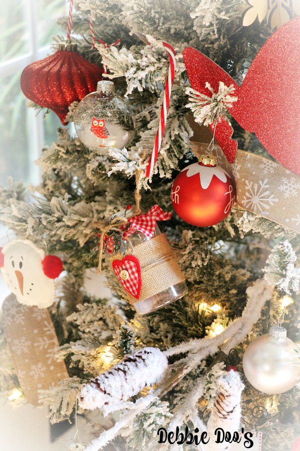 Mason jar ornaments for the Christmas tree