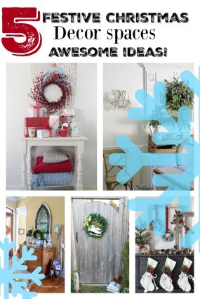 5 festive Christmas eclectic style Christmas spaces