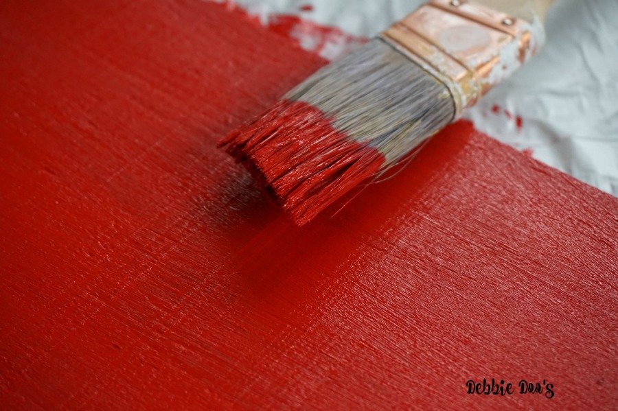 Americana decor chalk paint in red