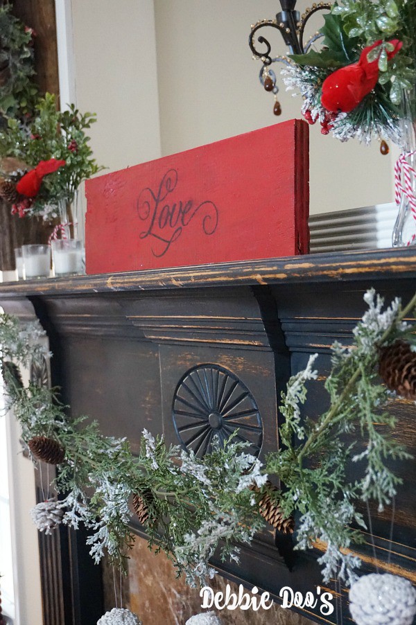 Make your own rustic sign for Valentine's day and or Winter decor