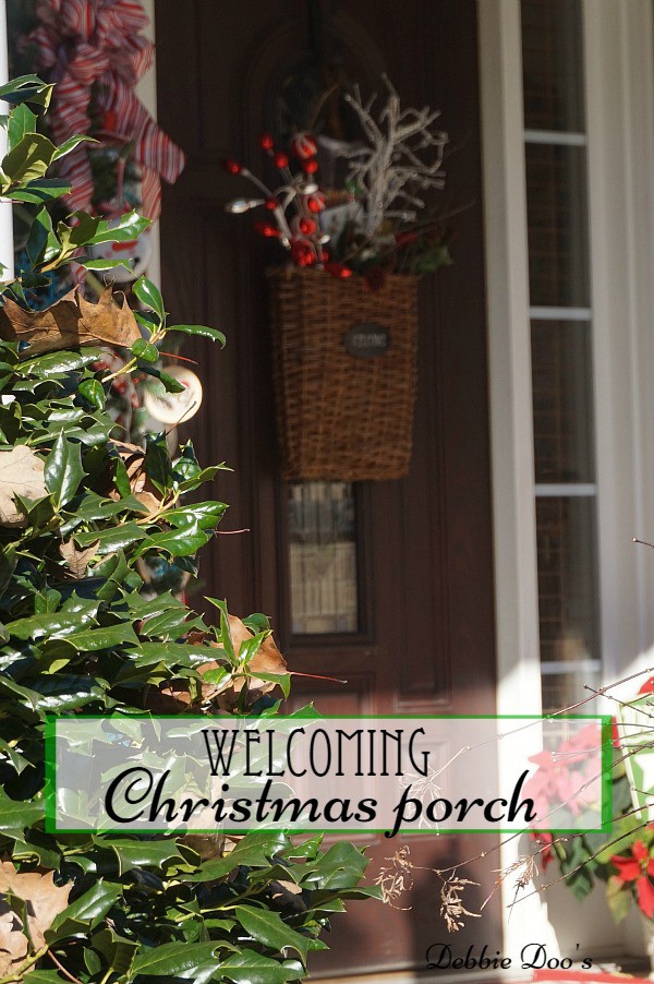 Welcoming Christmas porch
