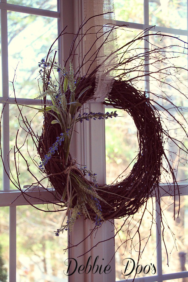 Rustic winter wreath