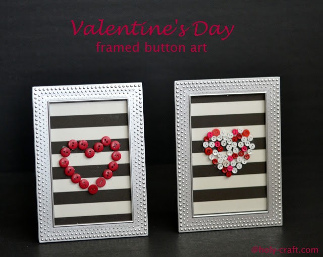 Valentine button art