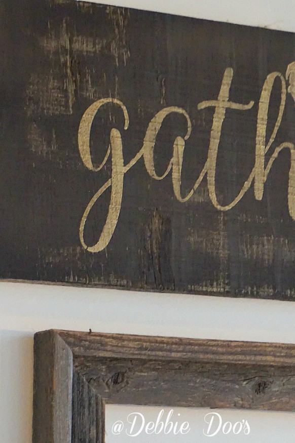 gather rustic sign diy from scrap wood
