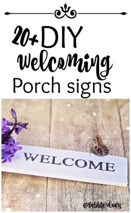 20+ DIY welcome porch signs