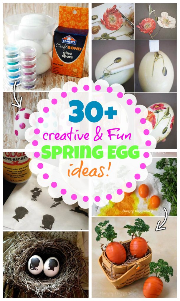 30+ Creative and fun Spring and Easter egg craft and more ideas