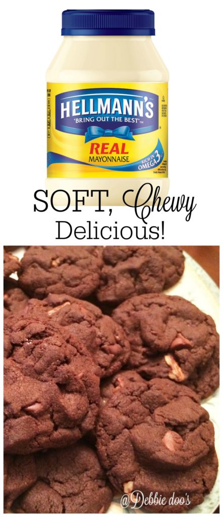 Soft chewy and delcious mayonnaise chocolate chip cookies