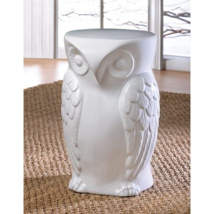 Ceramic owl stools