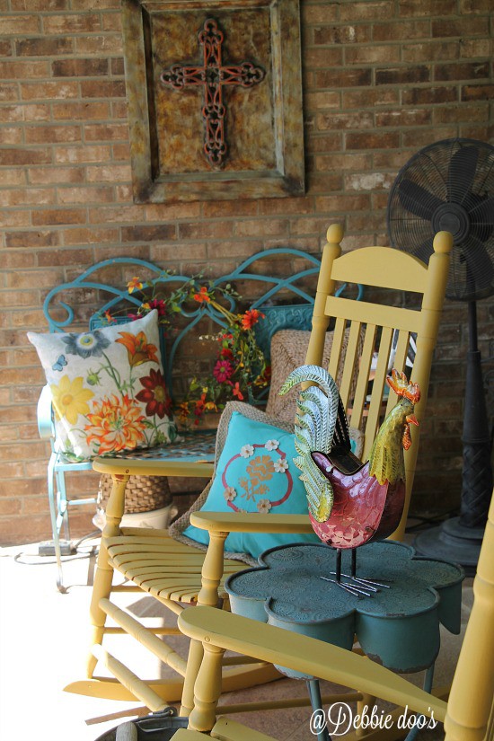 Happy spring/summer porch colorful decorating ideas