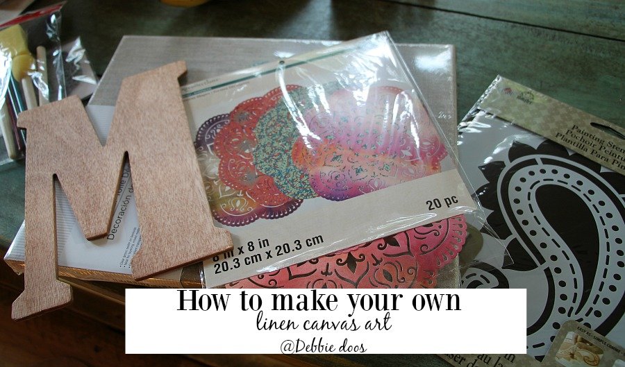 How to make your own linen canvas art