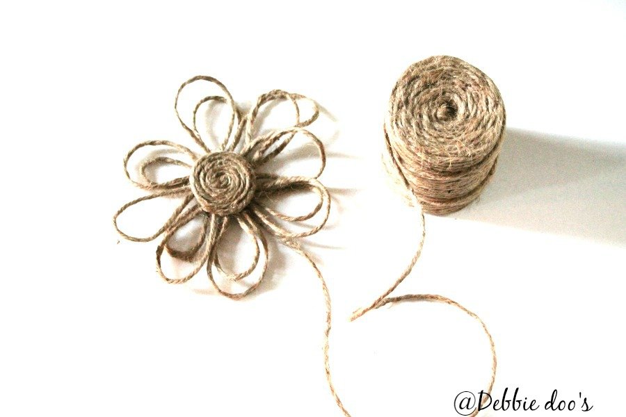 Learn how to make a twine flower