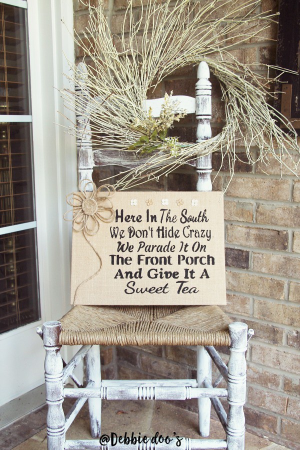 Southern front porch sign