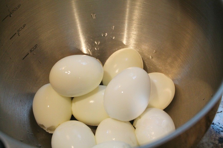 hard boiled eggs for scotch eggs