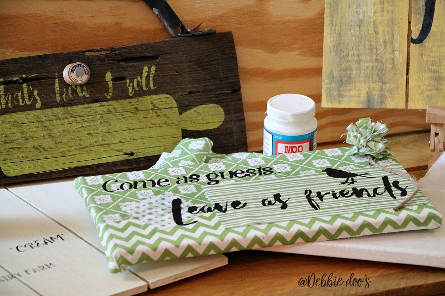 Crafting with Debbiedoo's stencil line