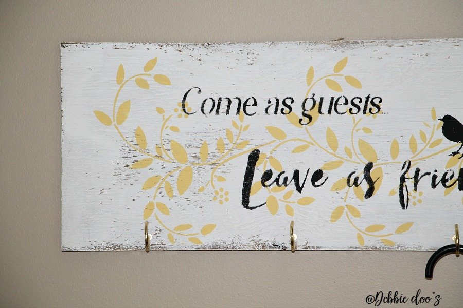Guest room sign and stencil by Debbiedoo's