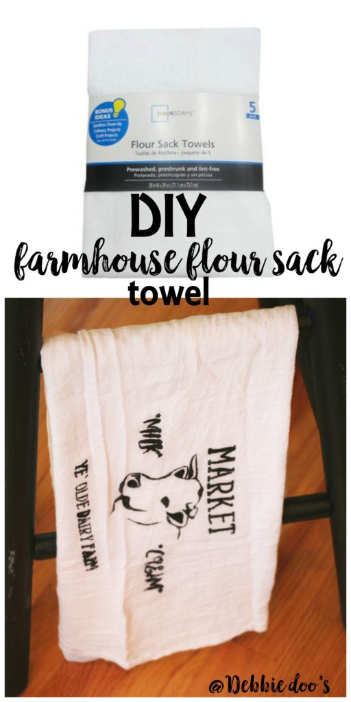 How to make a farmhouse flour sack towel