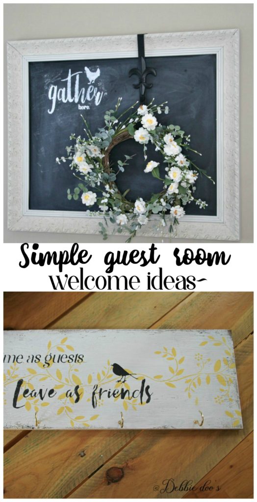 Simple guest room welcome ideas
