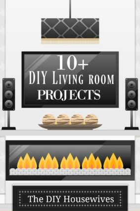 10+ Diy living room projects presented by the DIY housewives