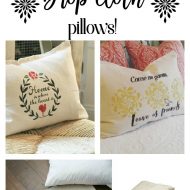 no sew drop cloth pillows