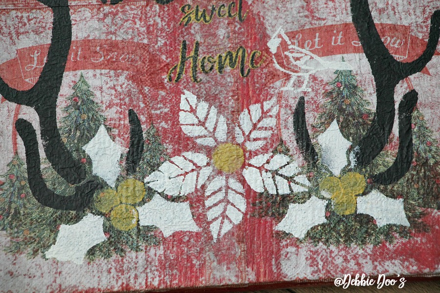 winter-sign-with-napkins-and-mod-podge-and-debbiedoos-home-sweet-home-stencil