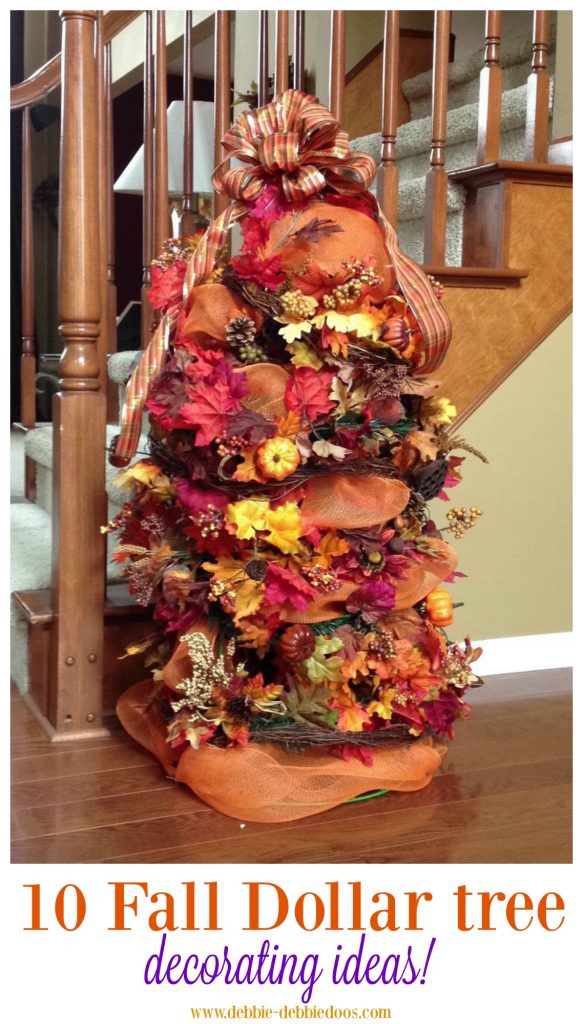 Festive fall decorating tree ideas