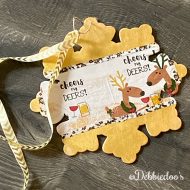 Dollar tree Christmas craft ideas with their wooden cutout ornaments