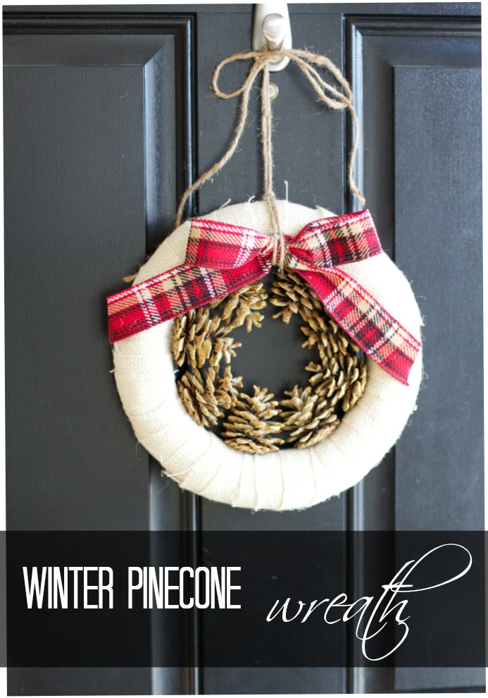 How to make a pine cone wreath for winter
