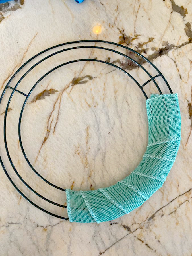 Dollar tree wire wreath form and how to make cute mini wreaths