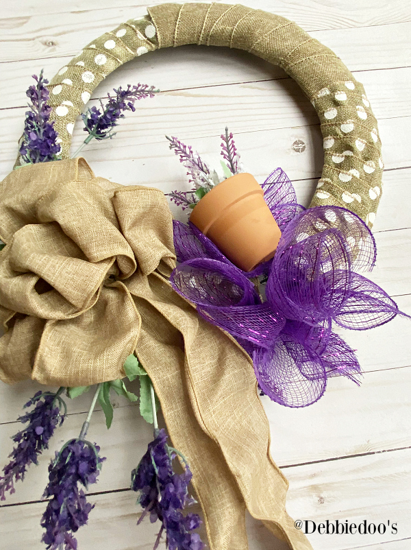 How to make a spring wreath with dollar tree supplies