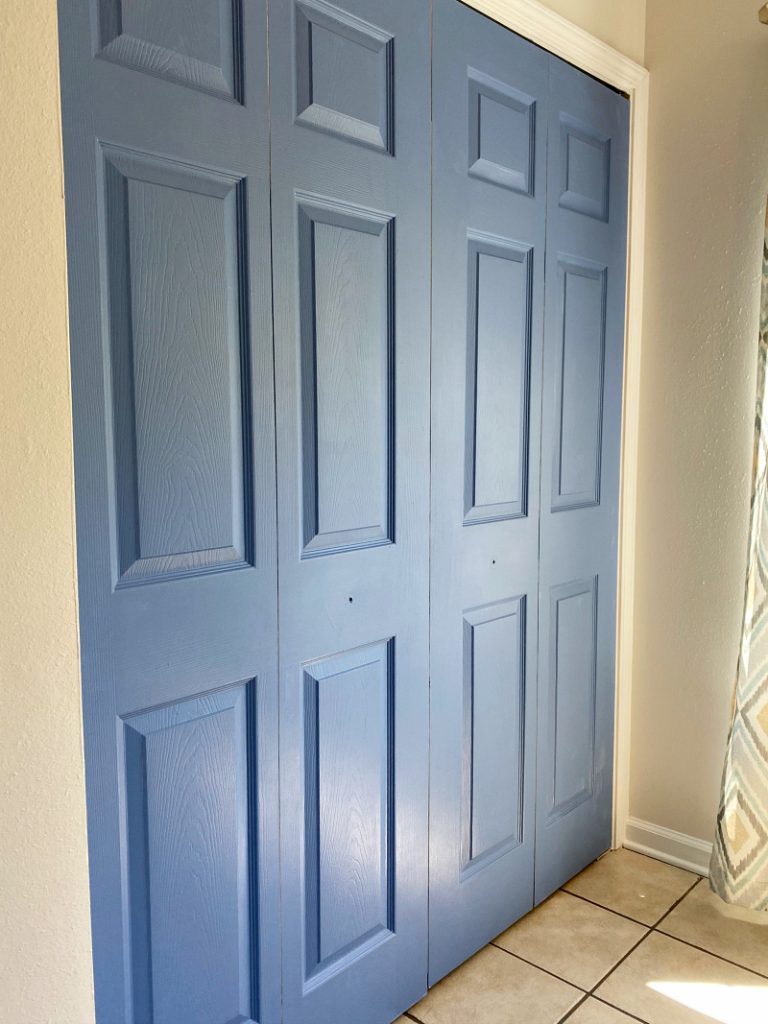 How to paint pantry laundry room bifold doors