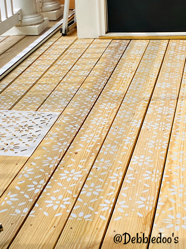 How to stencil a patio deck